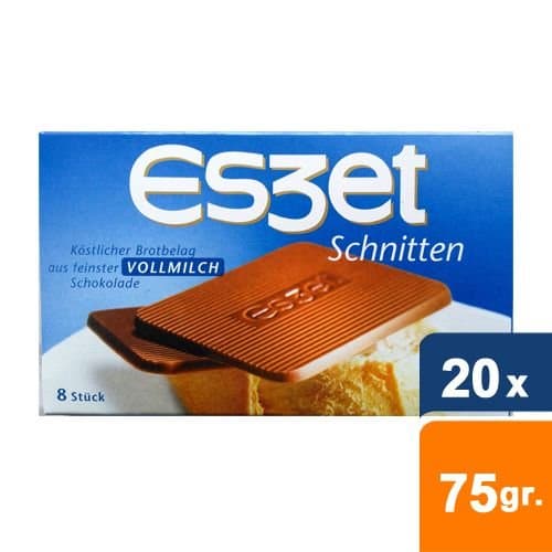 Eszet - Schnitten Vollmilch - Milk Chocolate Slices - 20x 75gr