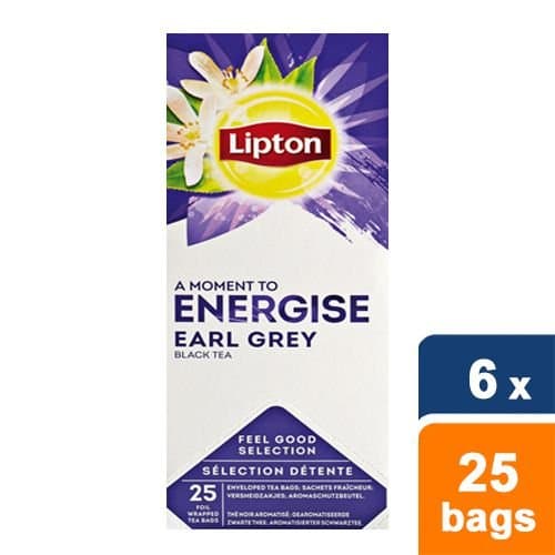 Lipton Feel good selection - Earl grey tea- 6x 25 Tea bags